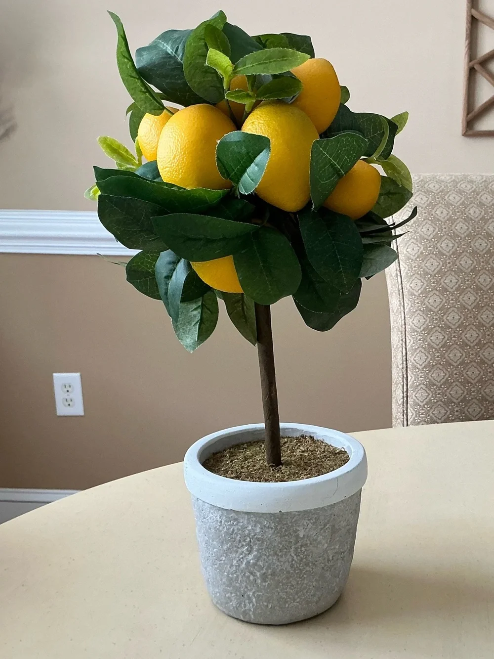 Lovely Artificial Mini Lemon Tree Topiary 🍋
